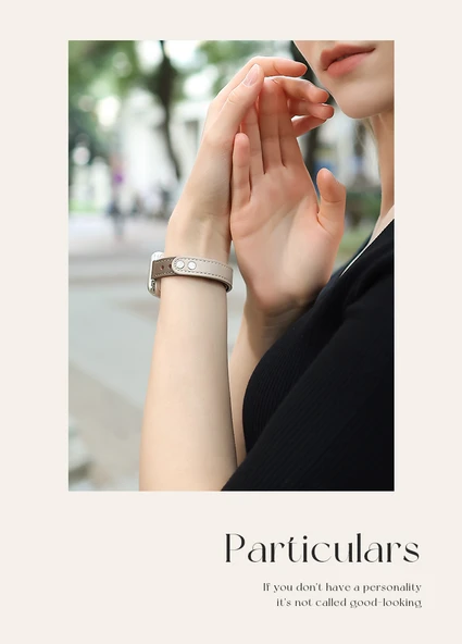 Apple Watch S3/S2/S1 42mm için Deri Kordon - Süt Kayısı Baharatlı Fındık Kırmızı Kahve - 10
