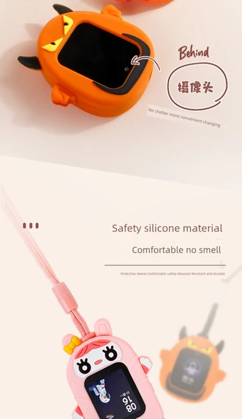 Xiaomi Mi Tu 4X Saat Kolyesi - Mor Mi Tu + 2 Kordon - Resim 11