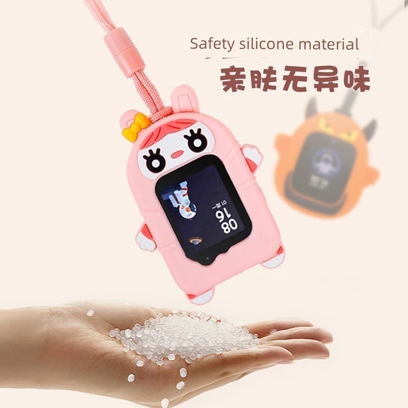 Xiaomi Mi Tu 5C/6C Saat Kolyesi - Pembe Mi Tu + 2 Kordon - 5