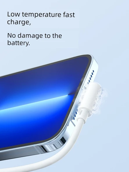 iPhone iPad Dirsek Uçlu Hızlı Şarj Data Kablosu - 1.0 Metre - Tekli Paket - 2