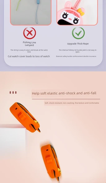 Xiaomi Mi Tu 5C/6C Saat Kolyesi - Pembe Mi Tu + 2 Kordon - 2