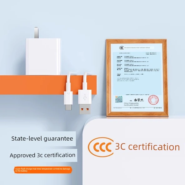 Type-C 6A 100W Süper Hızlı Şarj Data Kablosu - 1m Beyaz - Resim 3