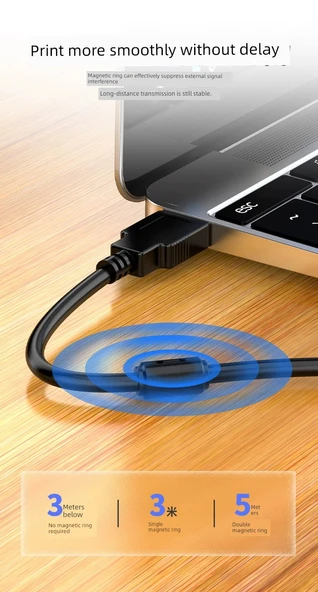 USB Type-C Yazıcı Kablosu - 2 Metre - 11