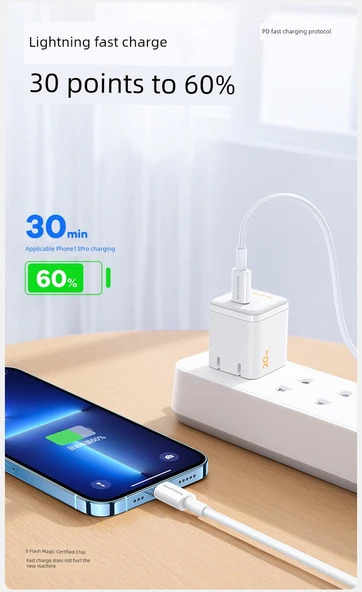 iPhone 14-6 Serisi için Hızlı Şarj Data Kablosu - USB 2m - 8