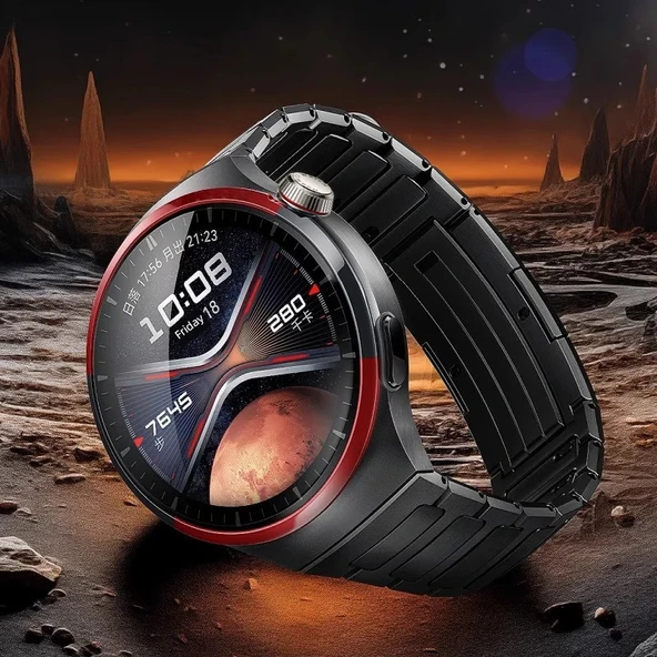Huawei Watch4 Pro Uyumlu Siyah Kesim Su Geçirmez Film Ekran Koruyucu - Mavi Dünya - 6