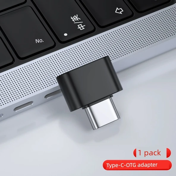 Type-C USB 2.0 OTG Adaptör - Siyah (1 Adet)