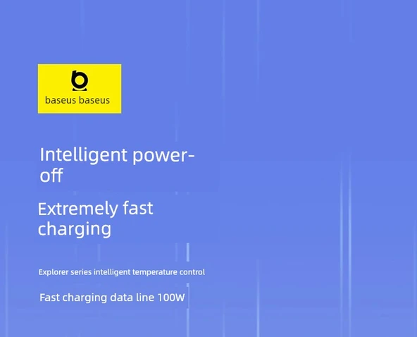 Çift Başlıklı Type-C Data Kablosu PD100W Hızlı Şarj - Xinghai Mavi 2m (Bir Alana Bir Bedava) - 5