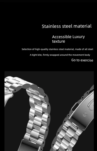 Xiaomi Mi Band 9 Seramik Uyumlu Çelik Kordon - Rose Gold - 6
