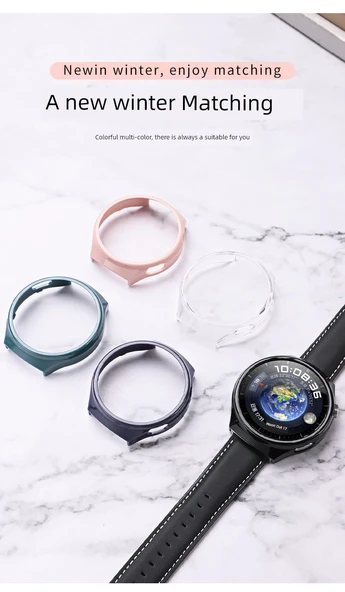 Huawei Watch4 Pro Uyumlu Siyah Kesim Su Geçirmez Film Ekran Koruyucu - Mavi Dünya - 11
