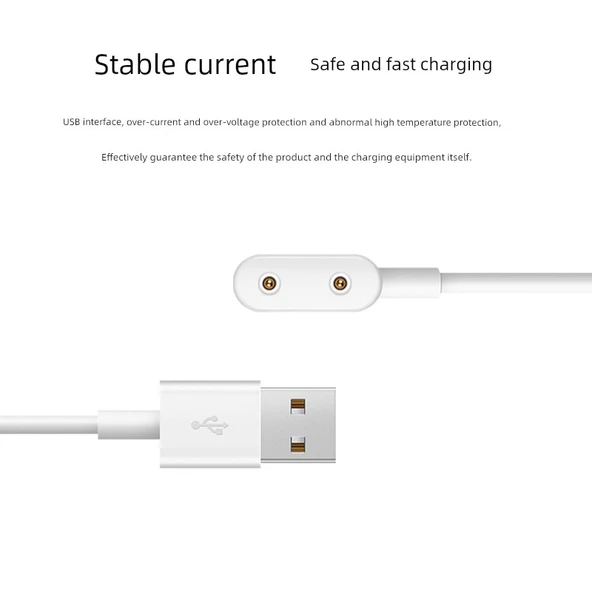 Keep B4/Lite Bileklik Beyaz Şarj Kablosu ve Adaptör Seti - 5