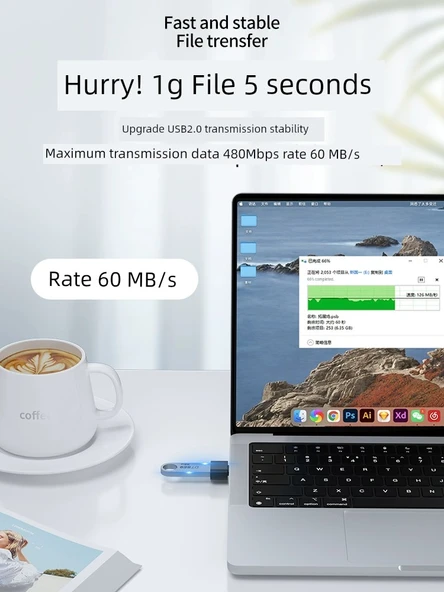 Type-C USB 2.0 OTG Adaptör - Beyaz (1 Adet) - 3