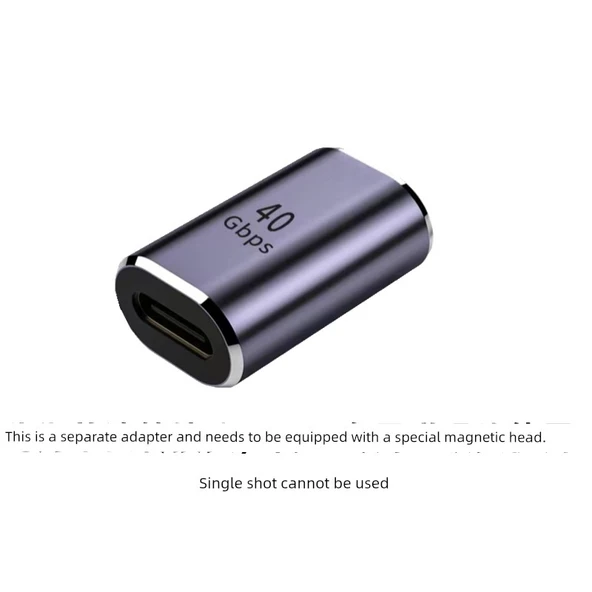 140W Manyetik Type-C Adaptör - Düz, Lampsız