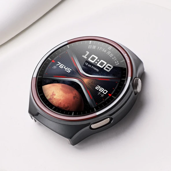 Huawei Watch4 Pro Uyumlu Uzay Keşfi Temalı Hidrojel Film Ekran Koruyucu - Mavi Dünya