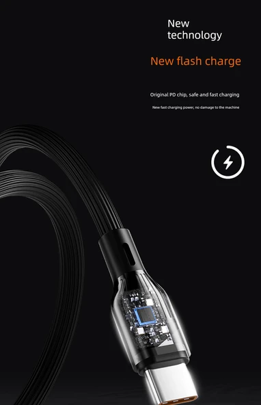 1.2m Mavi USB Hızlı Şarj Data Kablosu (Model 2) - 9