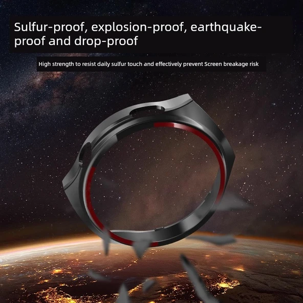 Huawei Watch4 Pro Uyumlu Uzay Keşfi Temalı Hidrojel Film Ekran Koruyucu - Mavi Dünya - 5