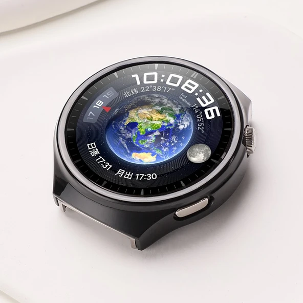 Huawei Watch4 Pro Uyumlu Siyah Kesim Su Geçirmez Film Ekran Koruyucu - Mavi Dünya