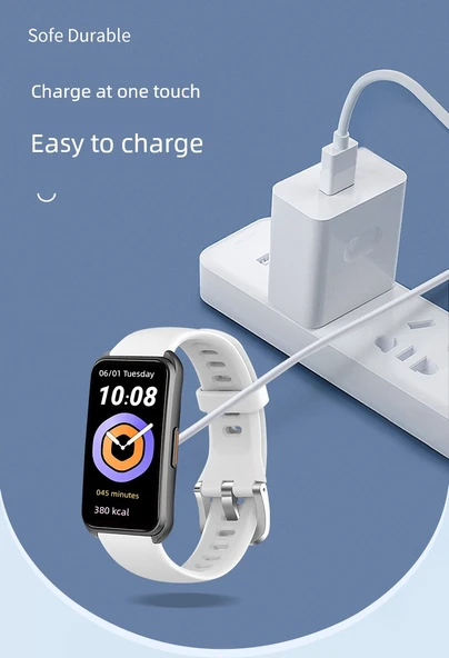 Keep B4/Lite Bileklik Beyaz Şarj Kablosu ve Adaptör Seti - 9