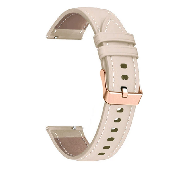 Garmin Venu 2s Siyah Deri Kordon - Rose Gold Tokalı - 6