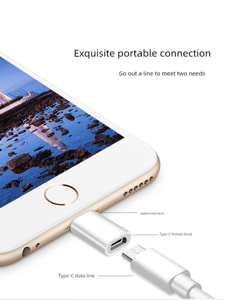 Çoklu Arayüz USB Adaptörü - Apple - Android Gümüş Alaşım - 10
