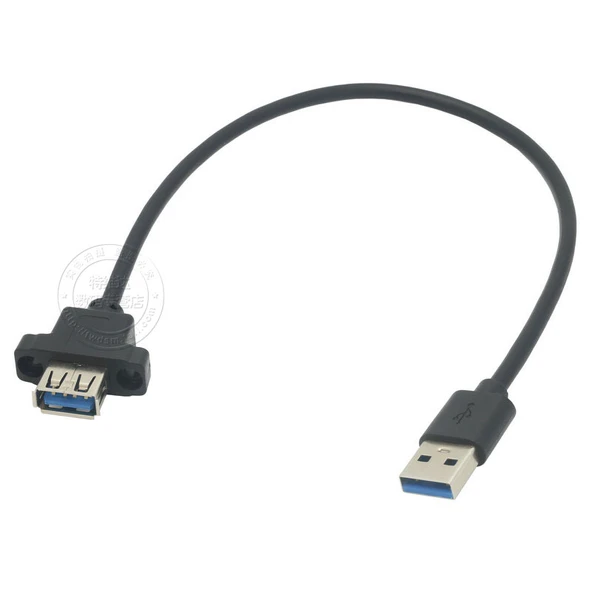 USB 2.0 Erkek - Dişi Uzatma Kablosu - Düz Başlıklı - Konveks 10mm - 3m - 9