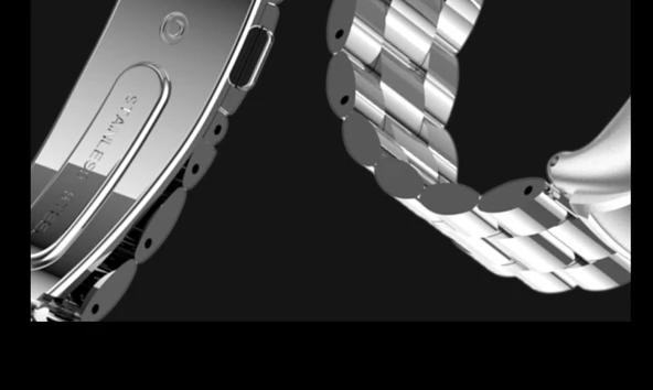 Xiaomi Mi Band 9 Seramik Uyumlu Çelik Kordon - Parlak Siyah - 7