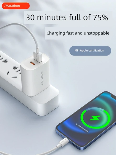 1.2m Apple MFi Sertifikalı PD Hızlı Şarj Lightning Kablosu - 4