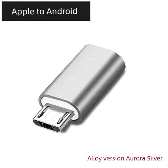 Çoklu Arayüz USB Adaptörü - Apple - Android Gümüş Alaşım