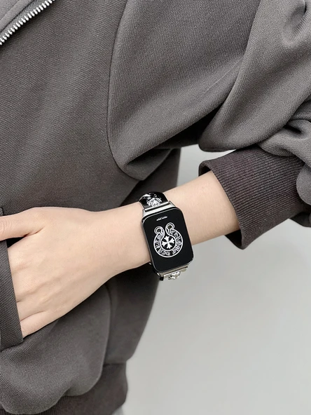 Xiaomi Bileklik 9Pro Gümüş Metal Kordon ve Su Jeli Film - 5