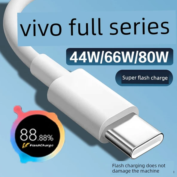 Vivo Hızlı Şarj Kablosu 1m - Özel Flash Şarj Serisi