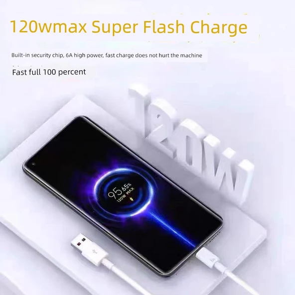 Redmi K50 Serisi 1 Metre + 1.5 Metre Hızlı Şarj Kablosu (2'li Paket) - 5