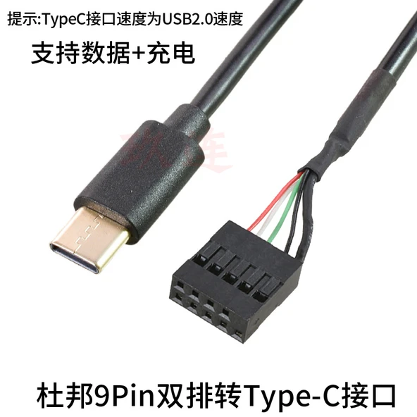 1 Metre DuPont 9Pin - Type-C Data Kablosu