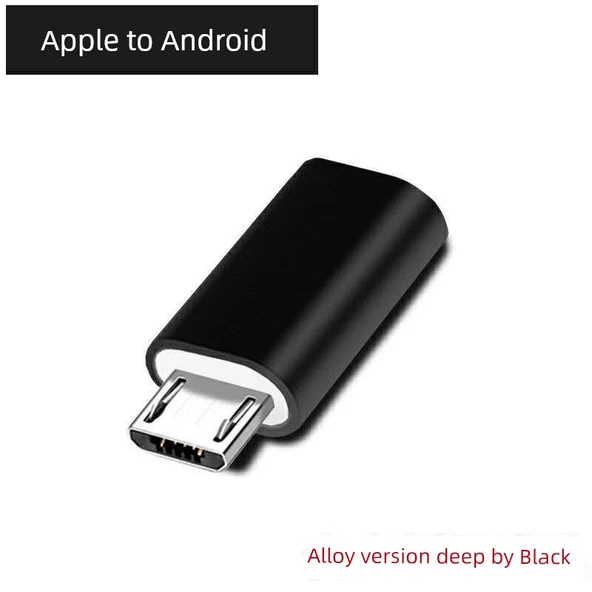 Çoklu Arayüz USB Adaptörü - Apple - Android Siyah Alaşım