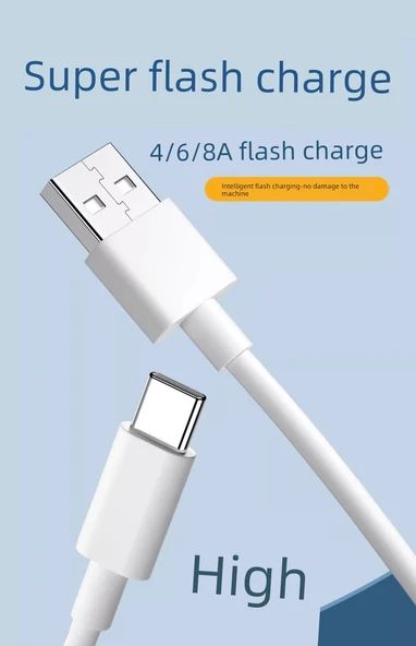 Vivo Hızlı Şarj Kablosu 1m - Özel Flash Şarj Serisi - 8
