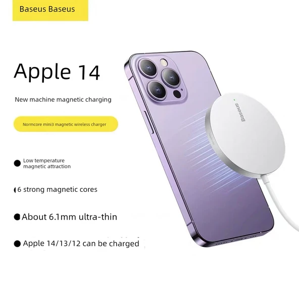 Manyetik Kablosuz Şarj Aleti - Mavi Set 20W PD Şarj Cihazı