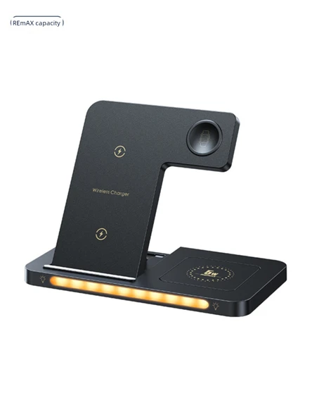 Katlanabilir Üçlü Kablosuz Şarj Aleti - 15W - RP-W70 Mingxuan Pro - 4