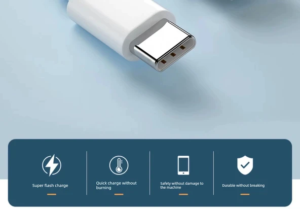 Vivo Hızlı Şarj Kablosu 1m - Özel Flash Şarj Serisi - 7