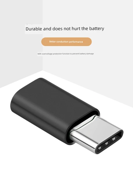 Çoklu Arayüz USB Adaptörü - Android - Type-C Siyah Alaşım - 11