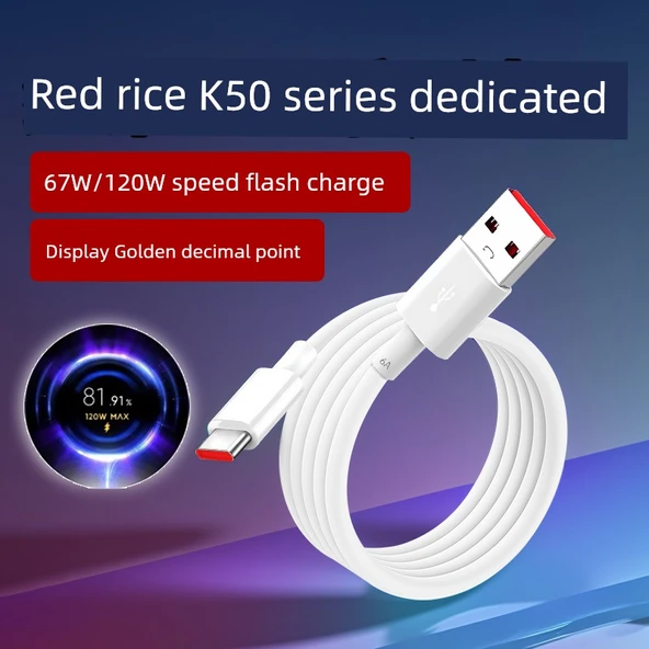 Redmi K50 Serisi 1 Metre + 1.5 Metre Hızlı Şarj Kablosu (2'li Paket) - 2