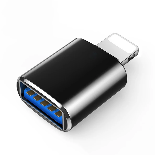 Lightning USB Flash Sürücü OTG Adaptörü - Altın - 3