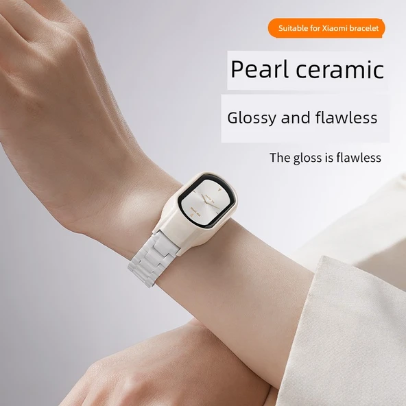 Xiaomi Mi Band 9 Seramik Kordon - Seramik Siyah (Özel Versiyon) - 5