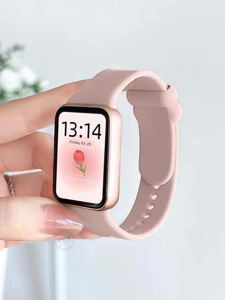 Xiaomi Bracelet 8 Pro Silikon Kordon - Kayısı Rengi - 3