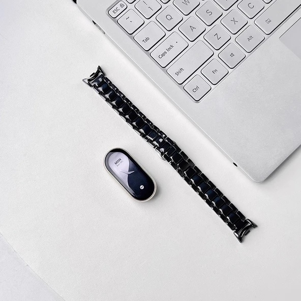 Xiaomi Mi Band 8 Seramik Kordon - Seramik Siyah (NFC Versiyon)