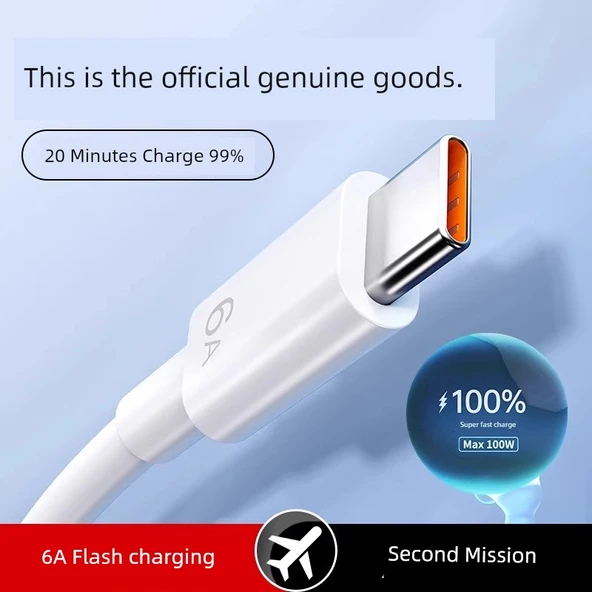 Type-C Hızlı Şarj Data Kablosu 120W 100W 2m - Üç Adet USB-A Arayüzü - 2