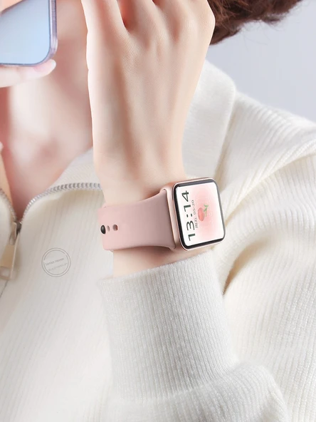 Xiaomi Bracelet 8 Pro Silikon Kordon - Kayısı Rengi - 4