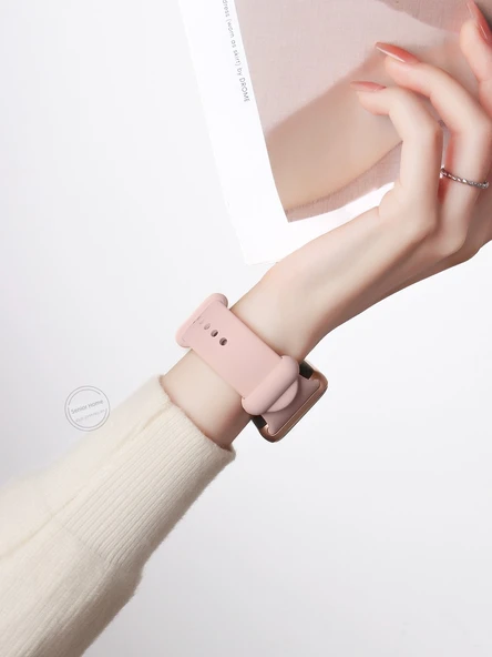 Xiaomi Bracelet 8 Pro Silikon Kordon - Kayısı Rengi - 2