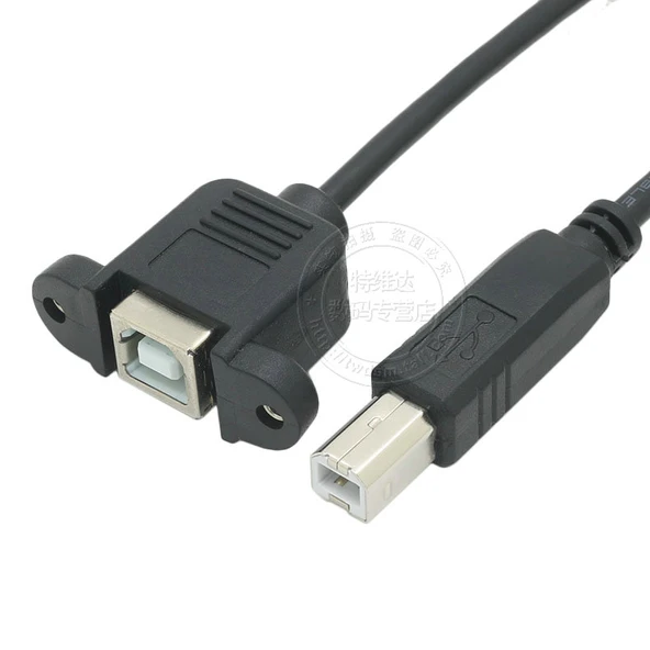 USB-B Yazıcı Uzatma Kablosu - 1m - Düz Başlık