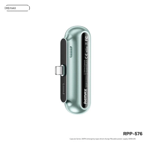 2500mAh iPhone Şarjlı Powerbank - Sedef Yeşil