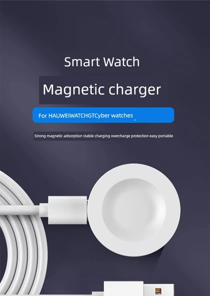 Huawei Watch GT Cyber Kablosuz Şarj Aleti - Beyaz - 6