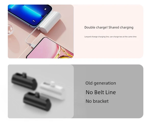 10000mAh Hızlı Şarj Taşınabilir Powerbank - Yeşil (Apple + Type-C/Huawei) - Resim 5