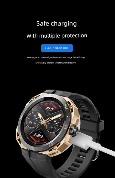 Huawei Watch GT Cyber Tek Parça Şarj Aleti - Siyah - 7